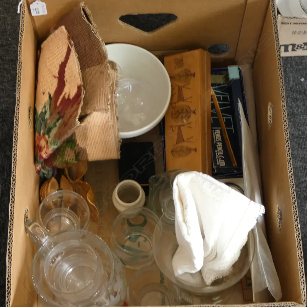 ASST. GLASS WARE, PENCILS ETC Image 1++