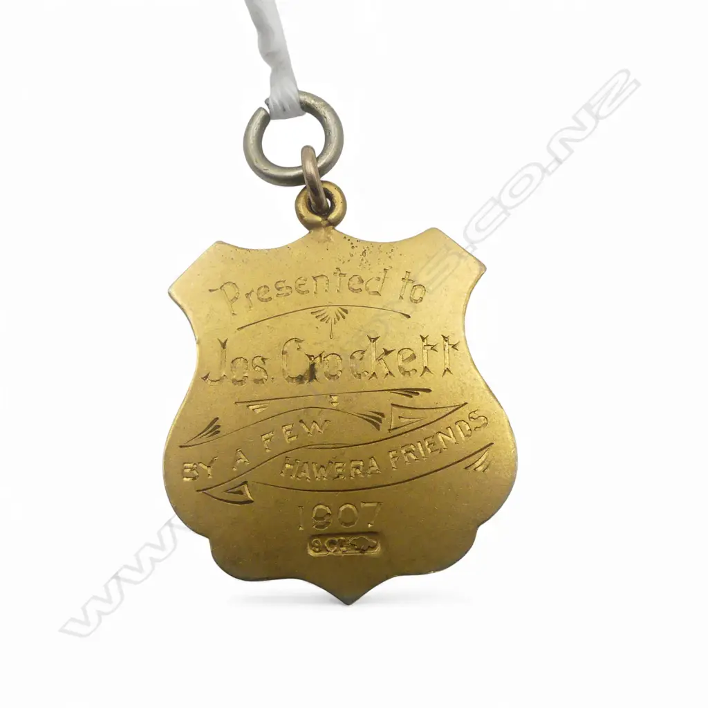 9CT GOLD FOB MEDAL 4.69gms Image 1++