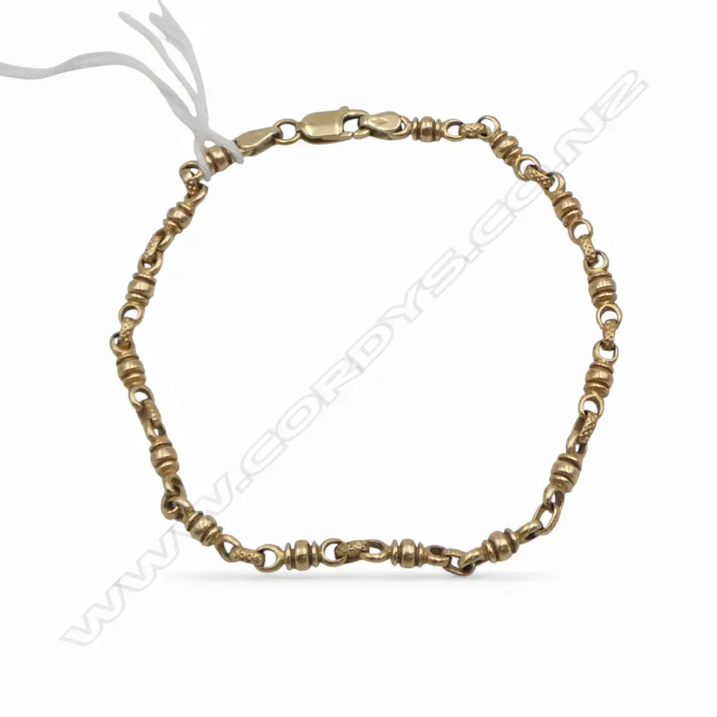 9ct YELLOW GOLD BRACELET 7gms Image 1++