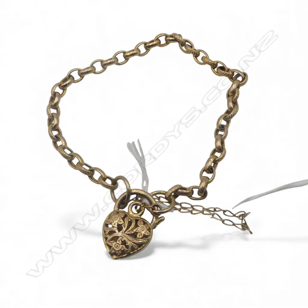 9CT GOLD CHAIN BRACELET 6.44gms Image 1++