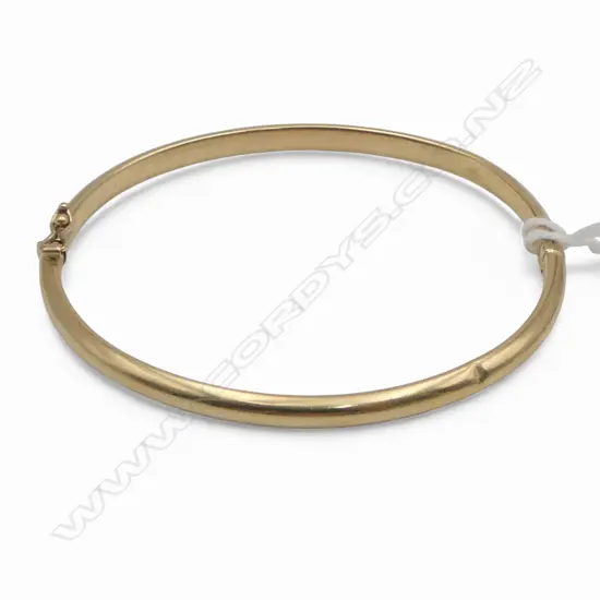 9ct GOLD HINGED BANGLE 6gms 