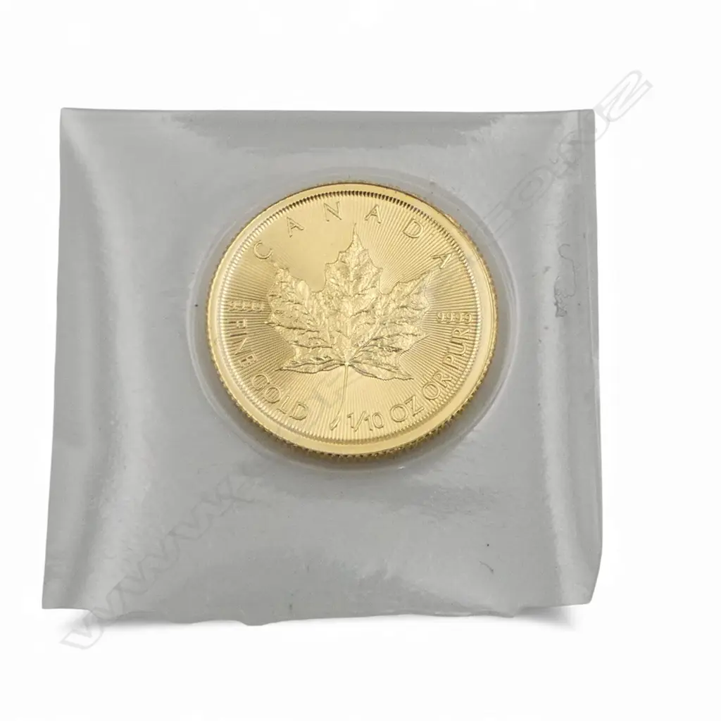 CANADIAN 1/10th OUNCE GOLD MAPLE COIN 99.99%  Image 1++