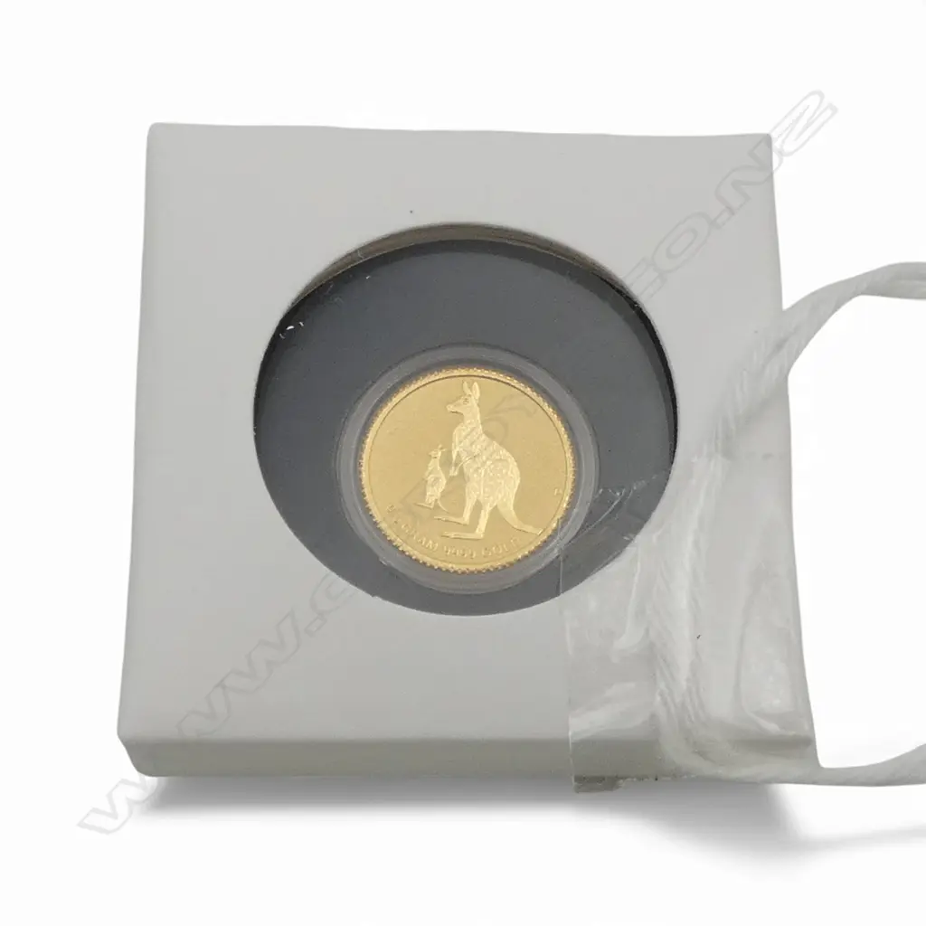 AUSTRALIAN KANGAROO 0.5g 999.9 GOLD PROOF INGOT plastic cased Image 1++