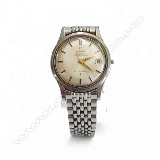 VINTAGE OMEGA CONSTELLATION CHRONOMETER AUTOMATIC WRISTWATCH crown & case tube loose, sweep hand moving