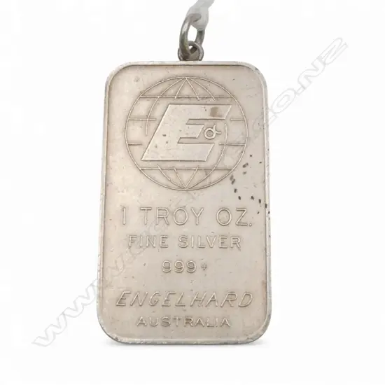 Engelhard TROY OUNCE 'FINE SILVER' INGOT PENDANT
