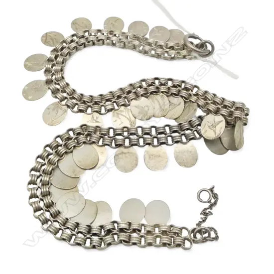 VICTORIAN SILVER? NECKLACE L.430mm