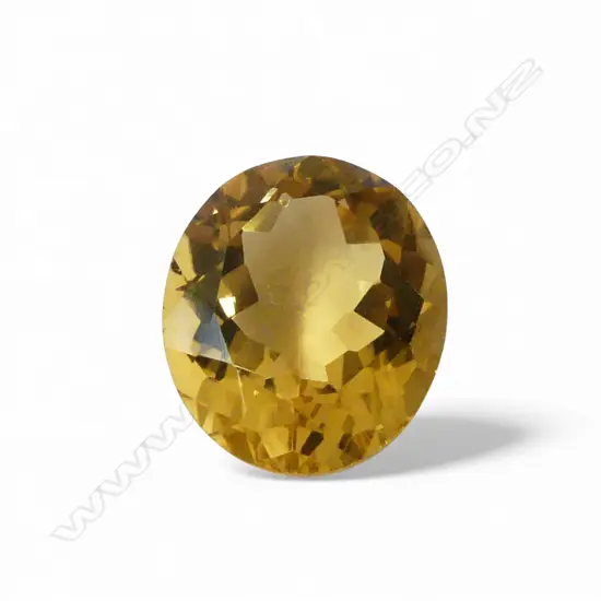 OVAL CUT GOLDEN CITRINE, 6ct