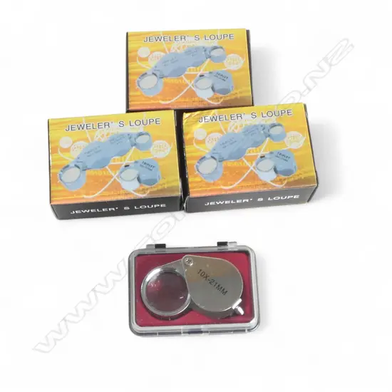 3 BOXED JEWELLERS EYE LOUPES TRIPLET
