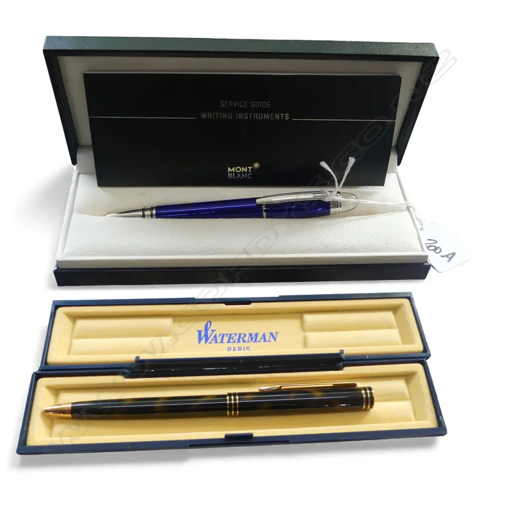 2 BOXED PENS; WATERMAN & MONT BLANC  Image 1++