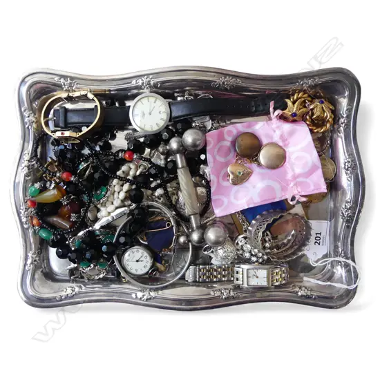 ASST. COSTUME JEWELLERY ON EP TRAY 300x210mm