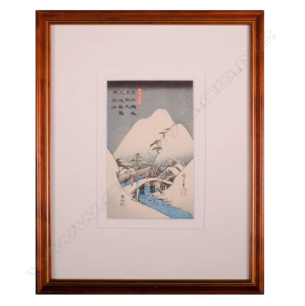 EARLY 20TH C. UKIYO-E POSTCARD 135 X 85MM  Image 1++