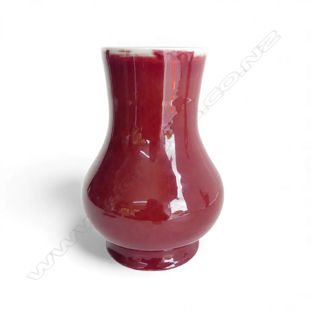ORIENTAL RED GLAZED VASE H.270mm Image 1++