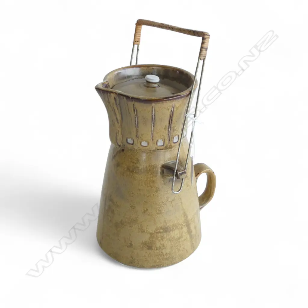 KASUGA JAPANESE STONEWARE LIDDED JUG H320MM Image 1++