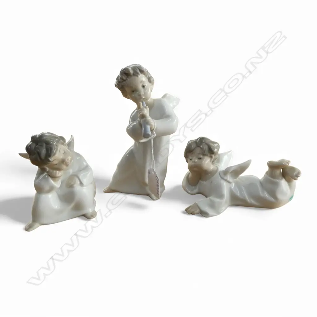 3 LLADRO ANGEL; #4539, 4541 & UNNUMBERED H.170mm Image 1++