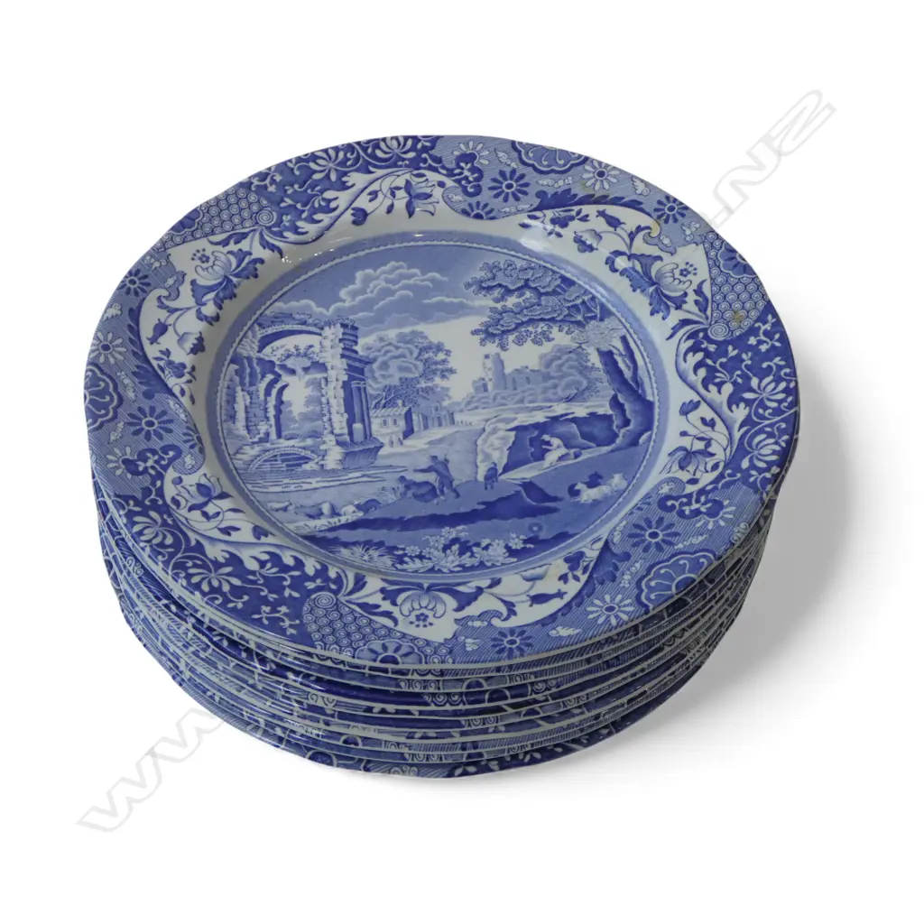 10 SPODE ITALIAN LUNCHEON PLATES 230mm dia Image 1++