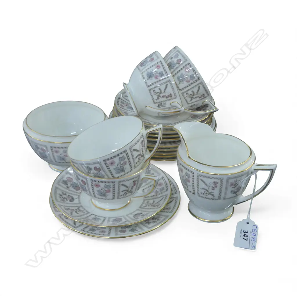 ASST. MINTON 'TAPESTRY' PAT. PART TEA SERVICE  Image 1++