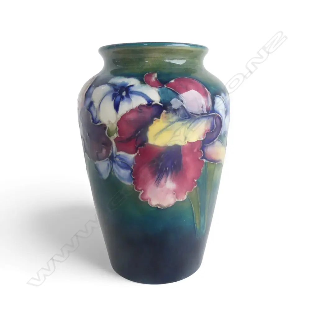 MOOCROFT 'ORCHIDS' VASE H.160mm Image 1++