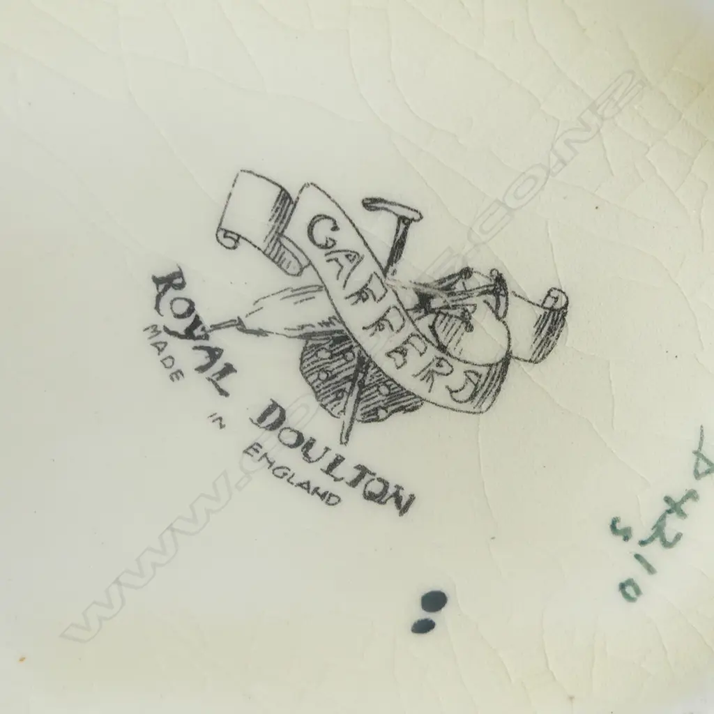 ROYAL DOULTON GAFFERS JUG H.160 & FISHERFOLK DISH Dia 135mm Image 1++