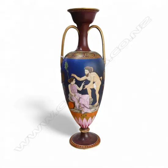 COPELAND GREEK STYLE VASE, REPAIRS H.425mm