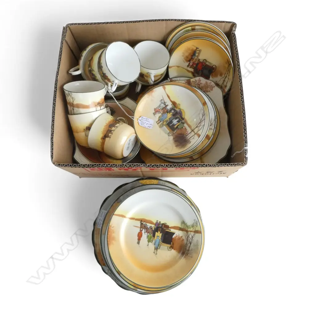 LRG QUANTITY ROYAL DOULTON COACHING DAYS SERIES WARE, C/S/P Image 1++