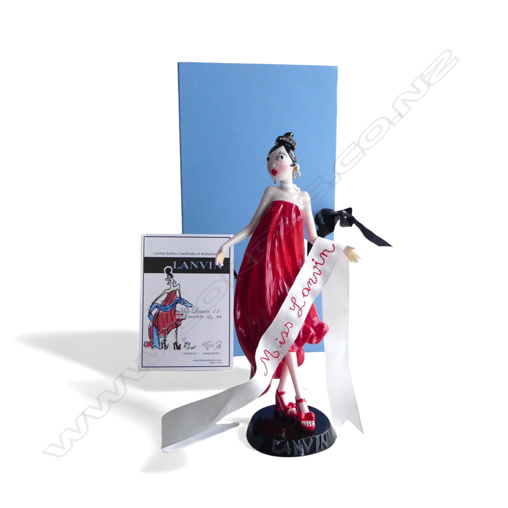 'MISS LANVIN DOLL #11' 15/800 BOXED w. CERTIFICATE, RESIN H.260mm Image 1++