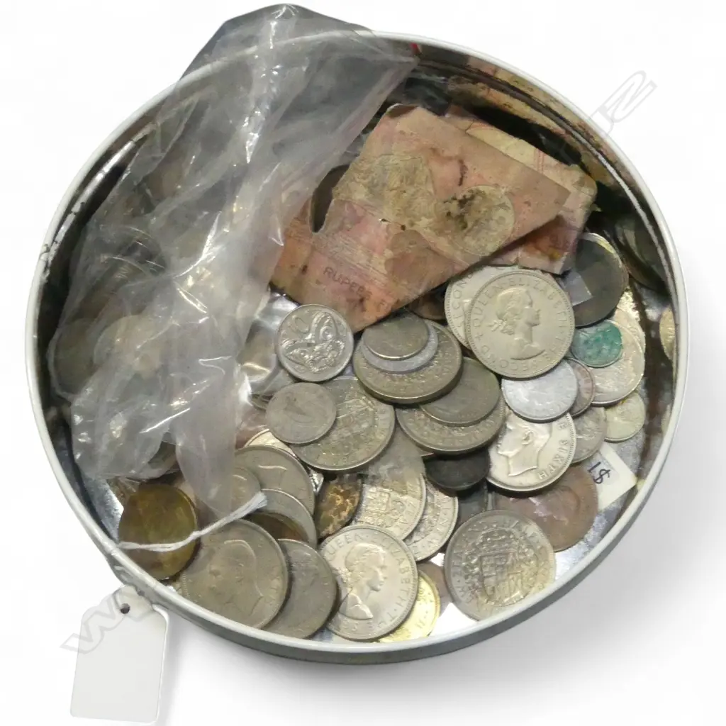 TIN WORLD COINS, BANKNOTES  & TOKENS Image 1++