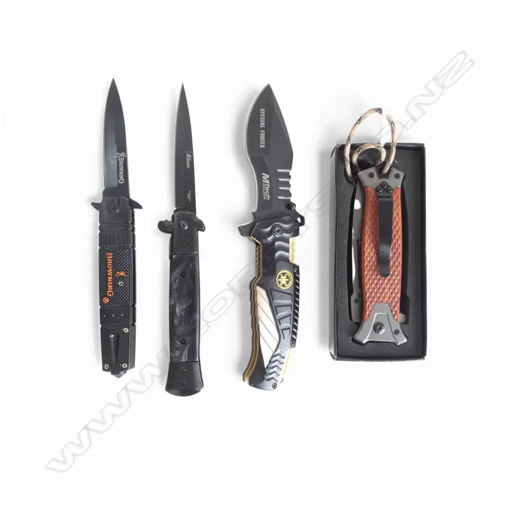 4 HUNTING KNIVES INCL. BROWNING L.125mm Image 1++