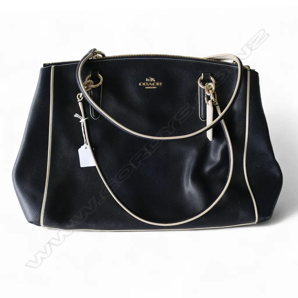 COACH 'CHRISTIE' CARRYALL HANDBAG, IN USED CONDITION, 420 x 270mm Image 1++