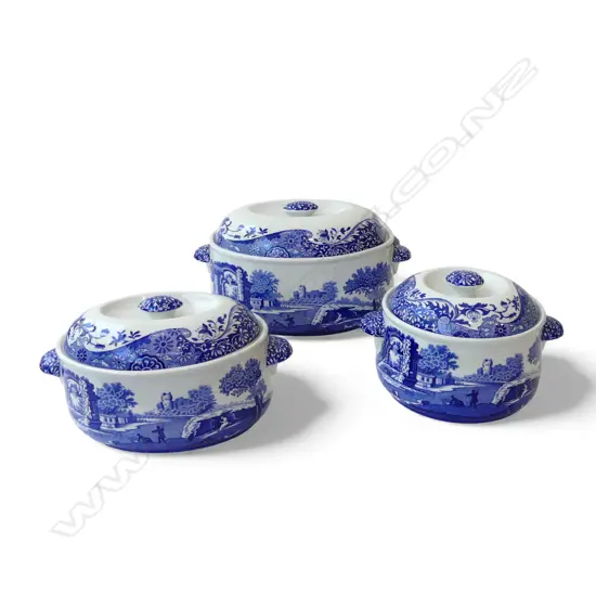 3 SPODE ITALIAN TUREENS W.320mm