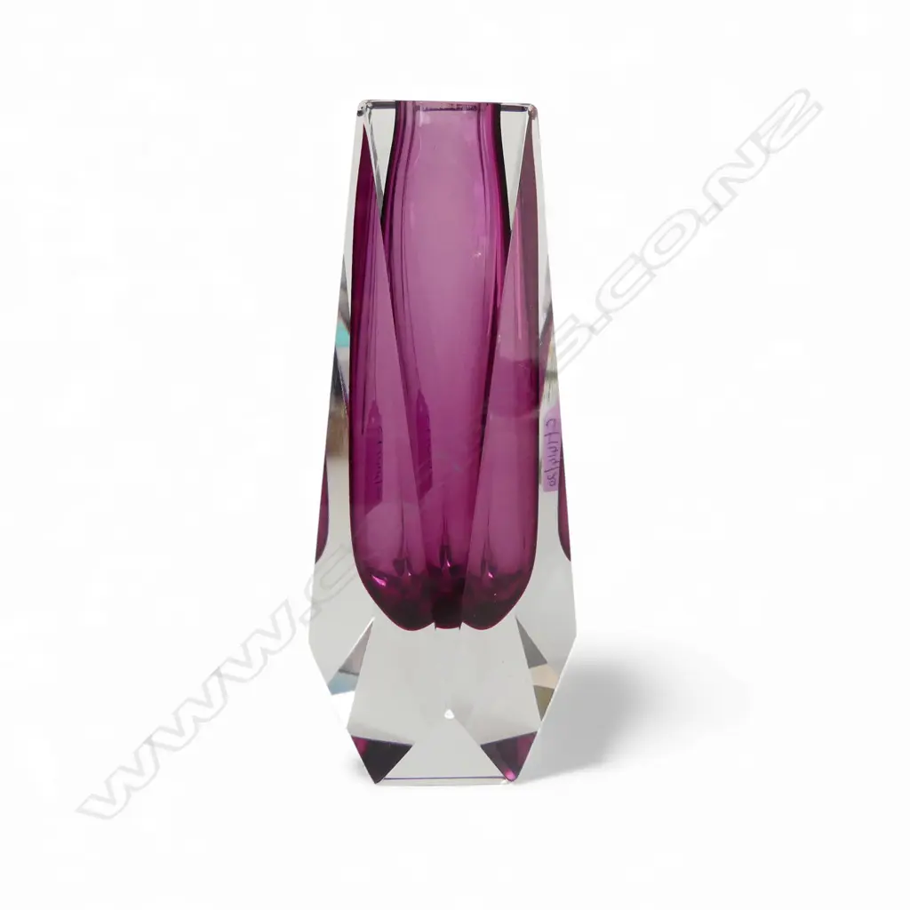 MURANO SOMMERSO ART GLASS VASE H.200mm Image 1++