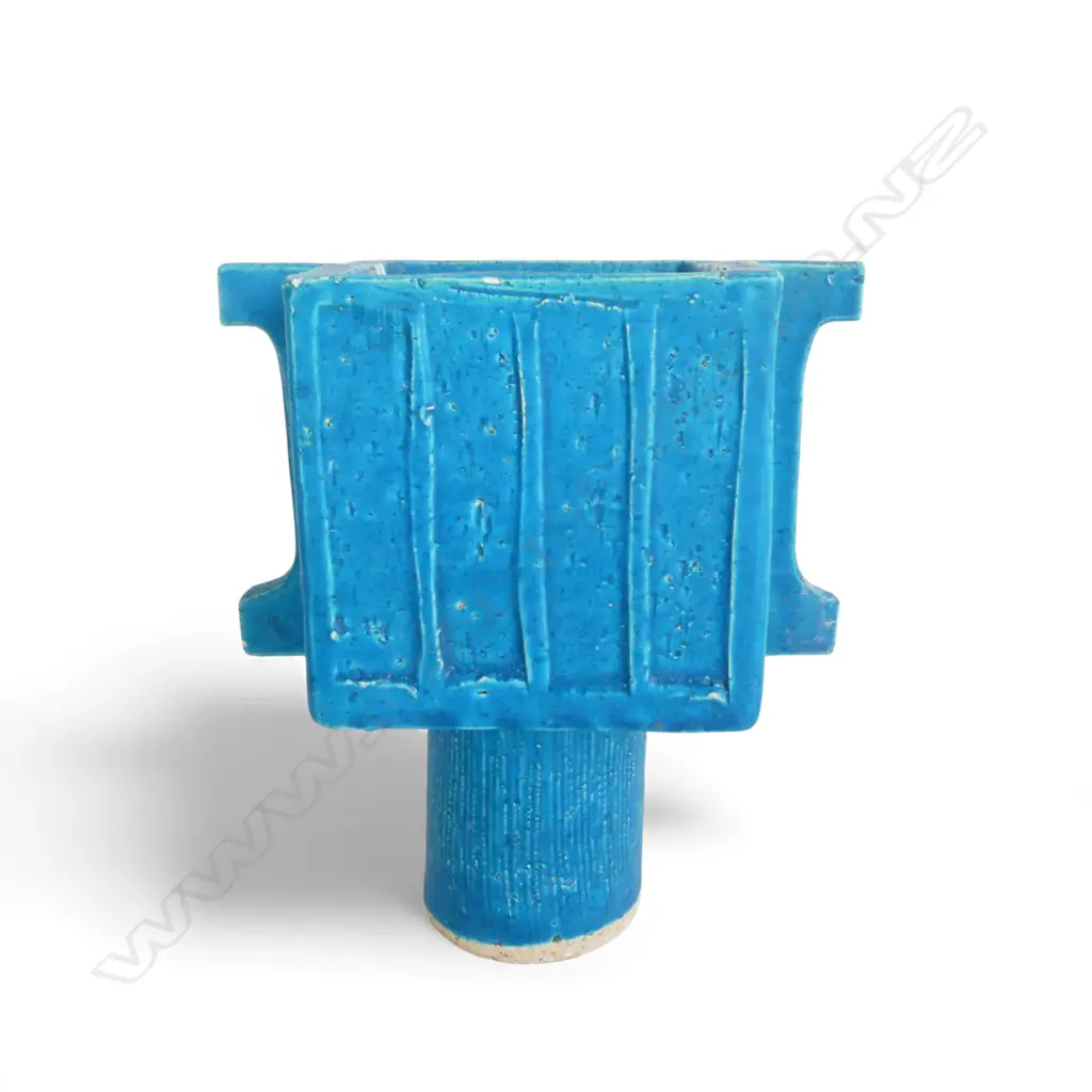 BRUTALIST MID CENTURY JAPANESE VASE, H.200mm, signed Image 1++