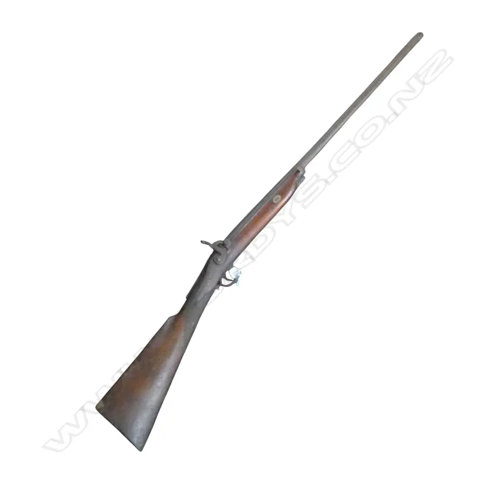 19thC MUZZLE LOADING PERCUSSION SHOTGUN BY W. STANLEY, ENGLAND L.1170mm OLD BORER Image 1++