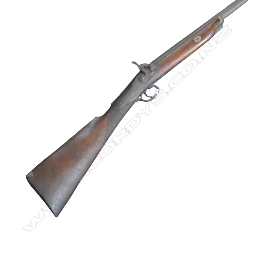 19thC MUZZLE LOADING PERCUSSION SHOTGUN BY W. STANLEY, ENGLAND L.1170mm OLD BORER Image 1++