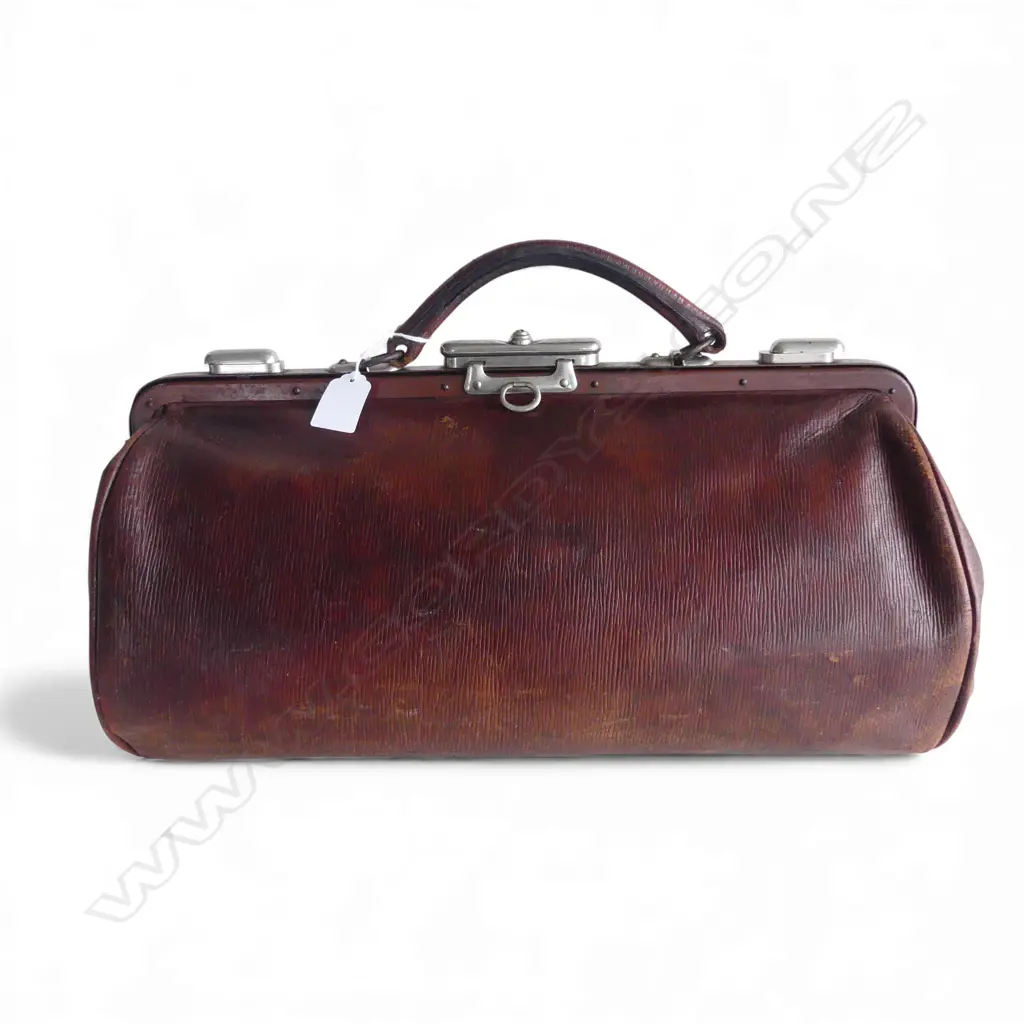 GLADSTONE LEATHER DOCTORS BAG L.430mm Image 1++