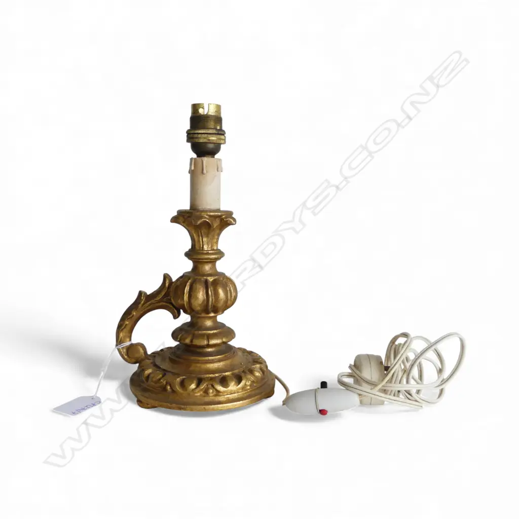 VINTAGE GILTWOOD TABLE  LAMP (BASE ONLY) H.240mm Image 1++