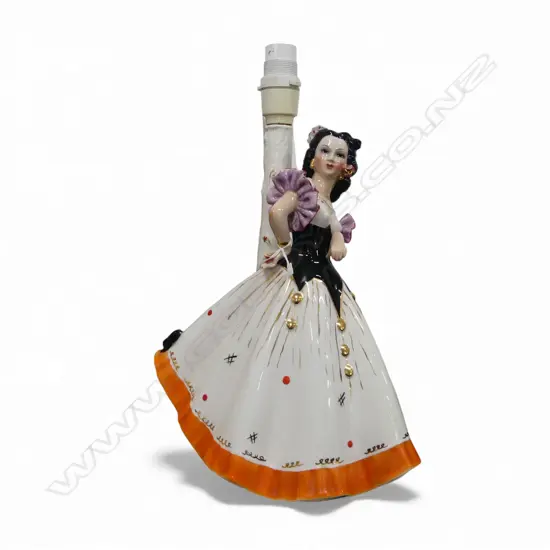 ITALIAN CERAMIC FIGURINE TABLE LAMP H.345mm