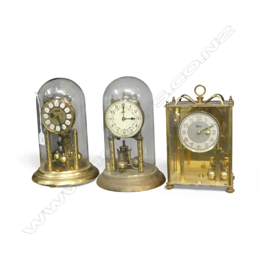 3 CLOCKS; 2 DOME + 1 MANTEL H.290mm Image 1++