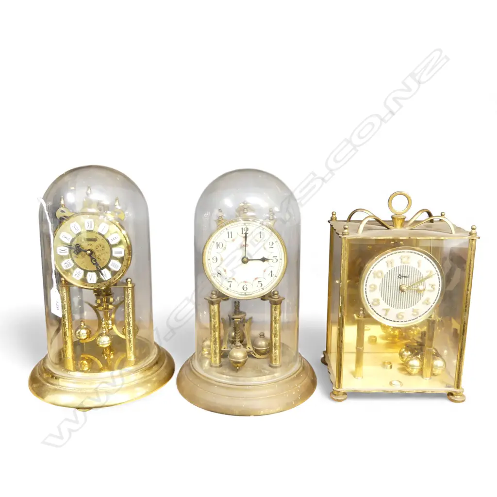 3 CLOCKS; 2 DOME + 1 MANTEL H.290mm Image 1++