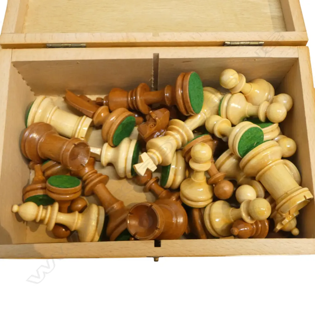 WOODEN CHESS SET & BOARD 415x415mm Image 1++