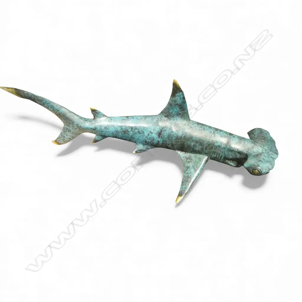 BRONZED BRASS HAMMER HEAD SHARK L.750mm Image 1++