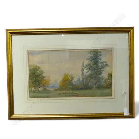 INDISTINCTLY SIGNED, OXFORD FROM WHITNEY CRICKET CLUB, W/C, 240x430mm