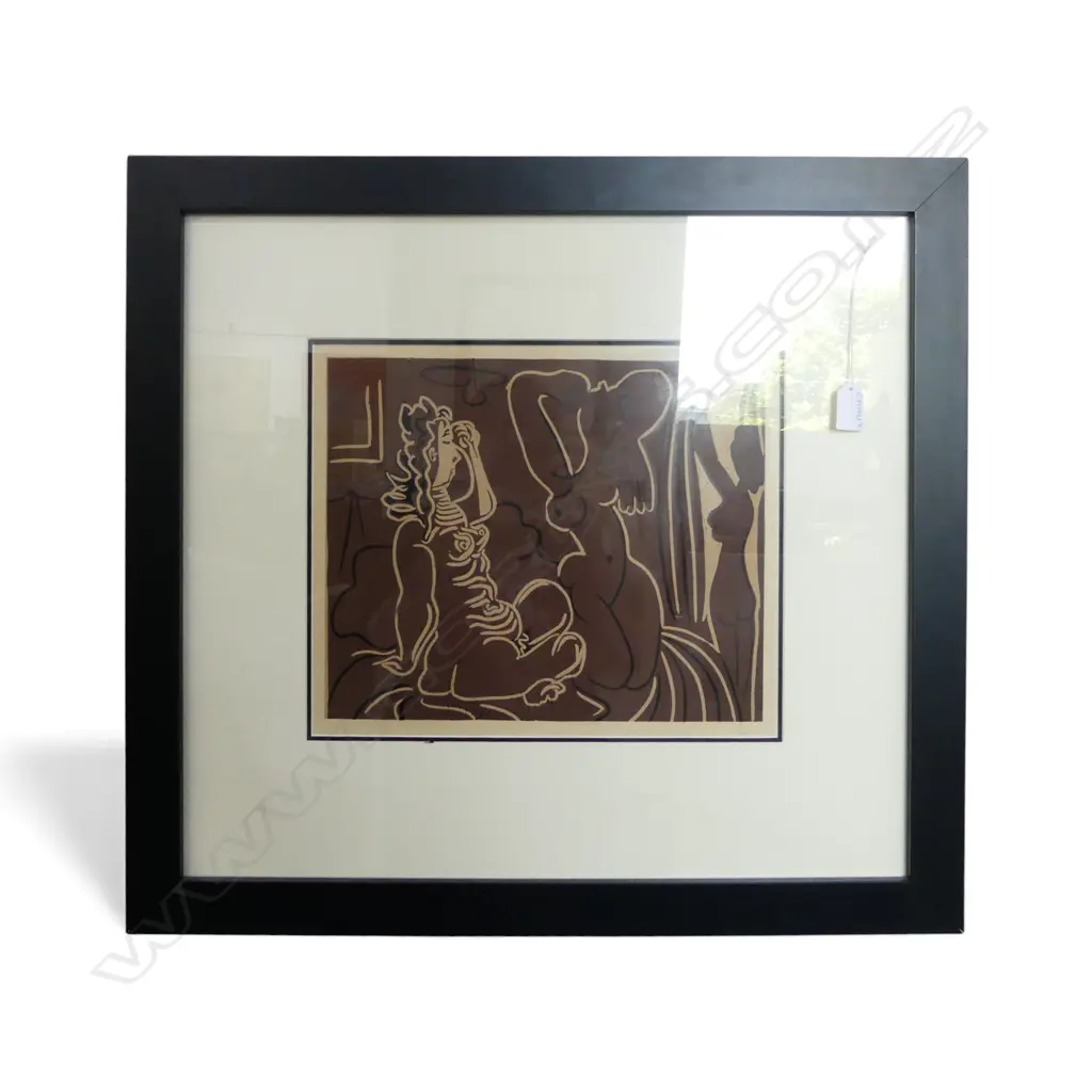 PICASSO PRINT 'THREE WOMEN' LITHOGRAPH or SCREENPRINT 290 x 345mm. After the woodblock print Image 1++