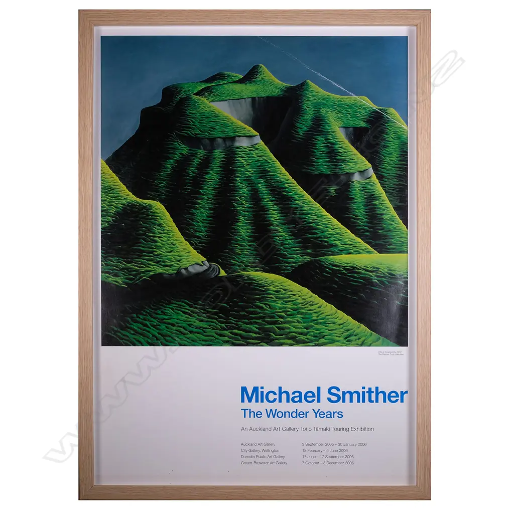 MICHAEL SMITHER - THE WONDER YEARS POSTER (HILLS OF TONGAPORUTU 1972) 620 x 445MM Image 1++