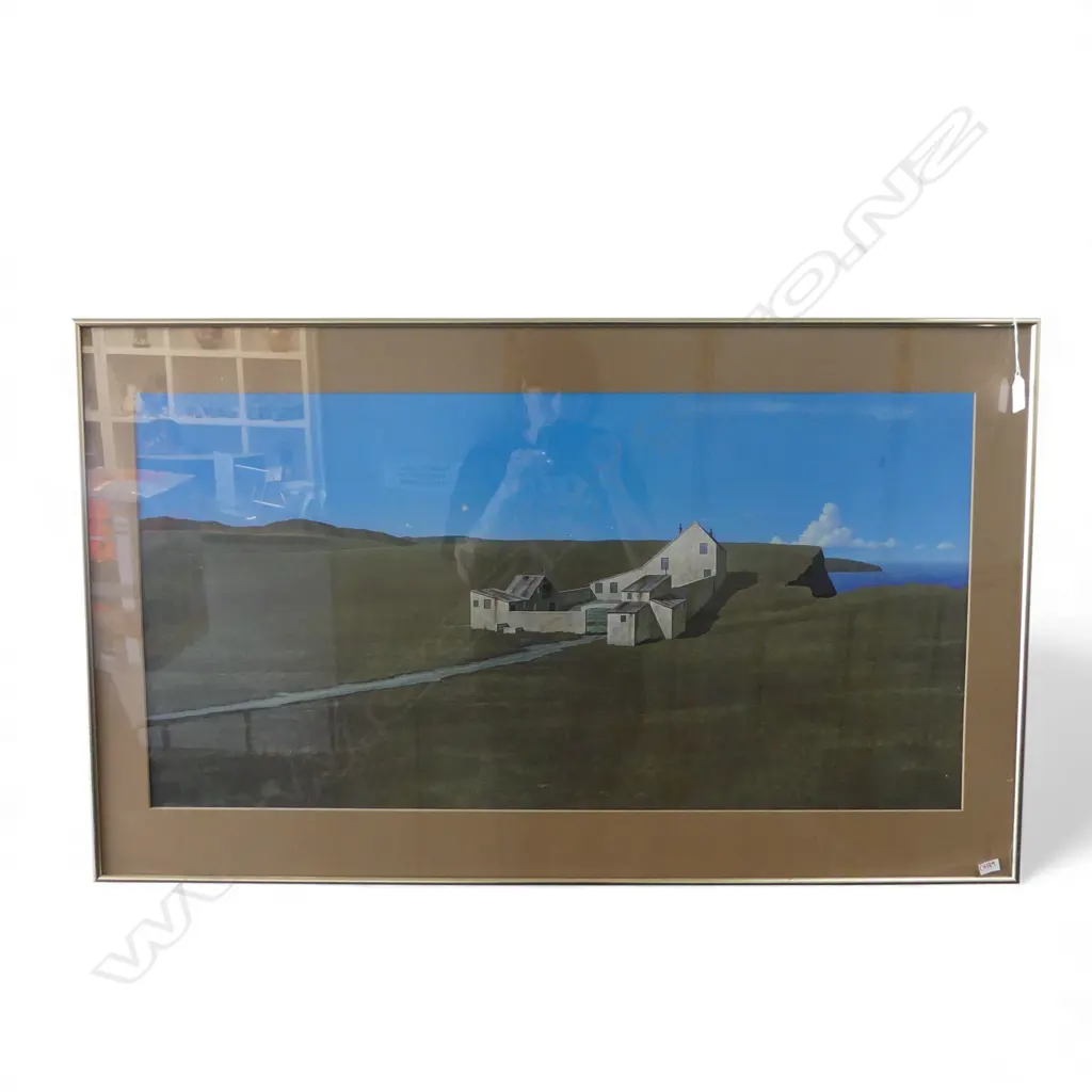 BRENT WONG, LANDSCAPE AND FARMHOUSE, REPRODUCITON PRINT, 440x860mm Image 1++