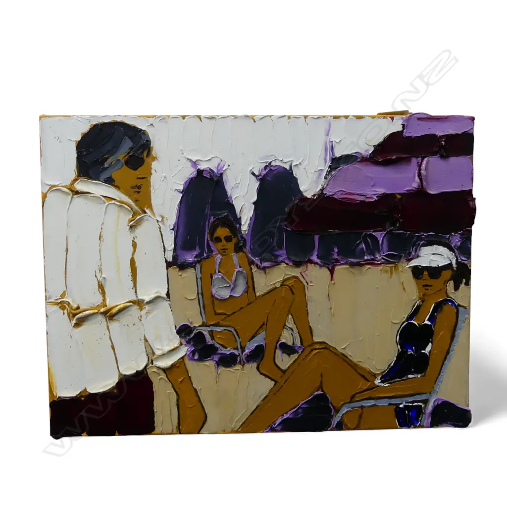 HOLLY BAZETT, LAKE TAHOE, OIL ON CANVAS, SIGNED & DATED 2015, 305x405mm Image 1++