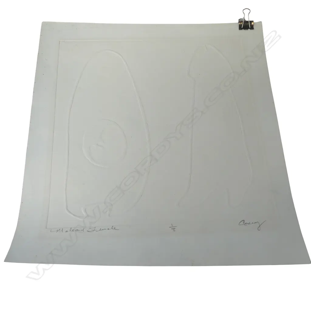 CHRISTINE CONROY 'MALE AND FEMALE' IMPRESSED PRINT ON PAPER 1/8 390x365mm Image 1++