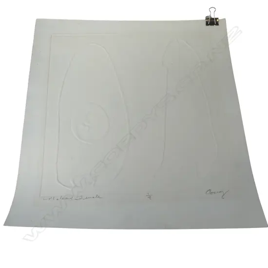 CHRISTINE CONROY 'MALE AND FEMALE' IMPRESSED PRINT ON PAPER 1/8 390x365mm