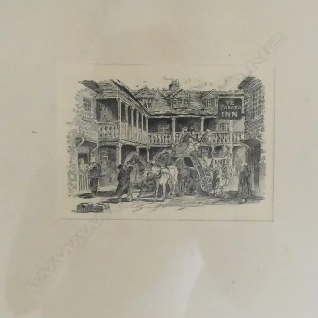 TWO OLD ENGLISH 'TAVERN' ENGRAVINGS,  90 x 125mm Image 1++