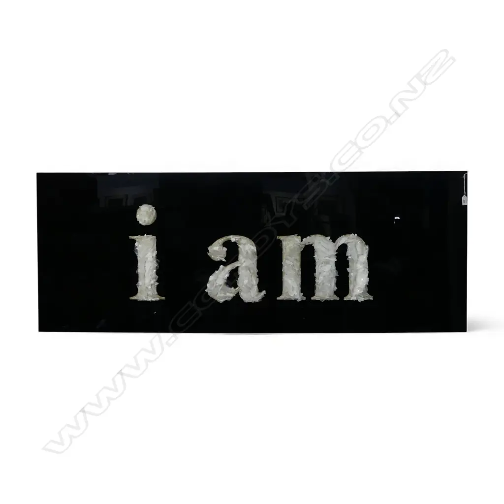 KERYN WHITNEY 'I AM' GLASS ARTWORK 600x1600mm Image 1++