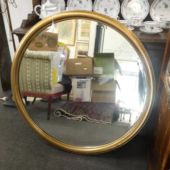 LARGE ROUND BEVEL EDGE MIRROR Dia.1030mm